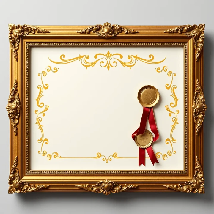 Diploma di Genio (incorniciato)
